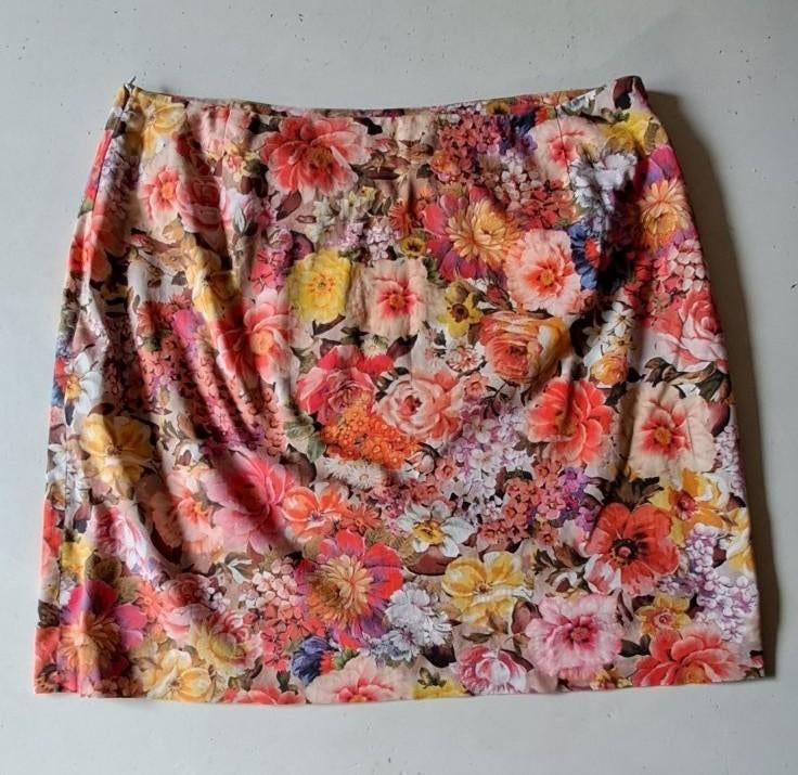 Rok merk Gigue "bloemenmotief", Kleding | Dames, Rokken, Gigue, Overige kleuren, Maat 46/48 (XL) of groter, Ophalen of Verzenden