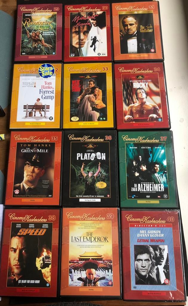 38 stuks dvd’s kaskrakers, Cd's en Dvd's, Ophalen of Verzenden, Zo goed als nieuw
