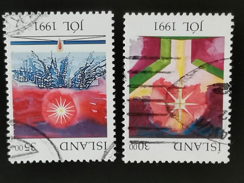 Ijsland 1991 - Kerstmis, Postzegels en Munten, Postzegels | Europa | Scandinavië, Ophalen of Verzenden, IJsland, Gestempeld