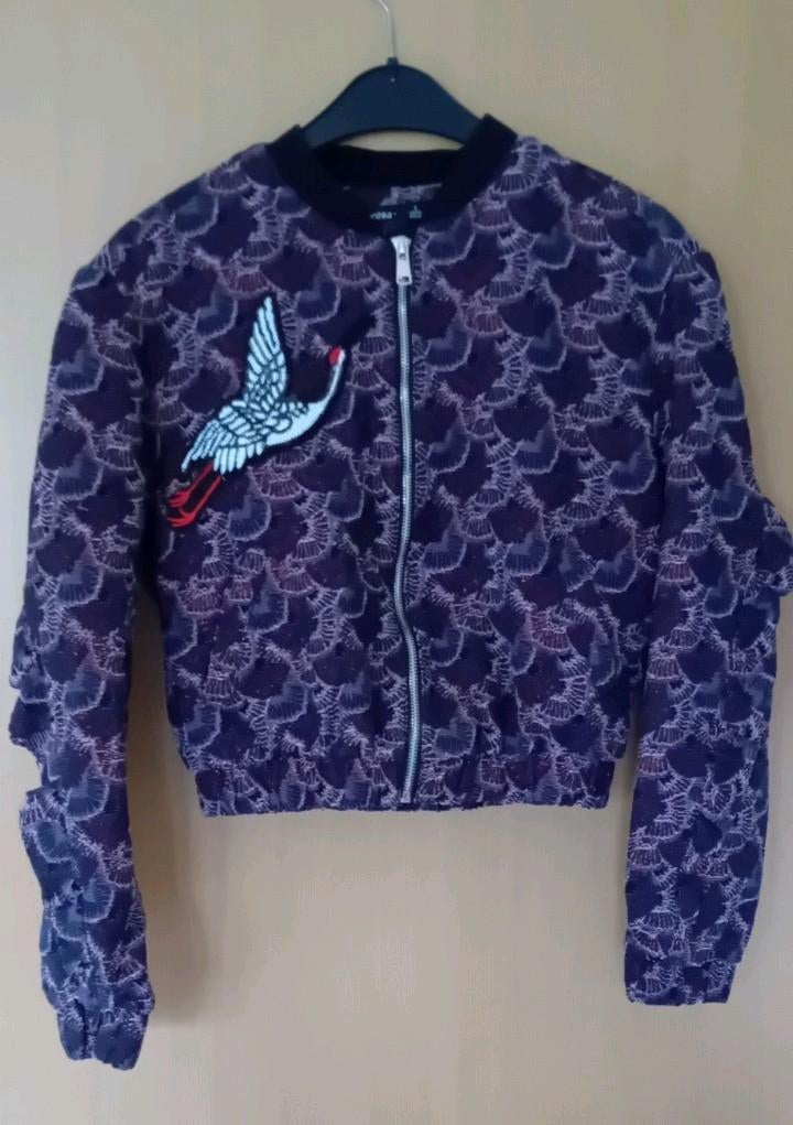 Bershka bomberjack maat S, Paars, Nieuw, Maat 36 (S), Bershka