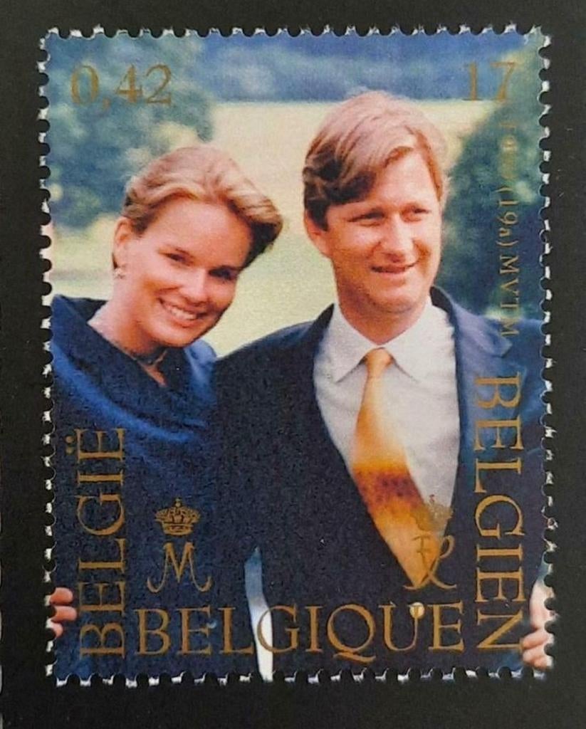 België: OBP 2856 ** Prinselijk huwelijk 1999., Postzegels en Munten, Koninklijk huis, Frankeerzegel, Ophalen of Verzenden, Zonder stempel