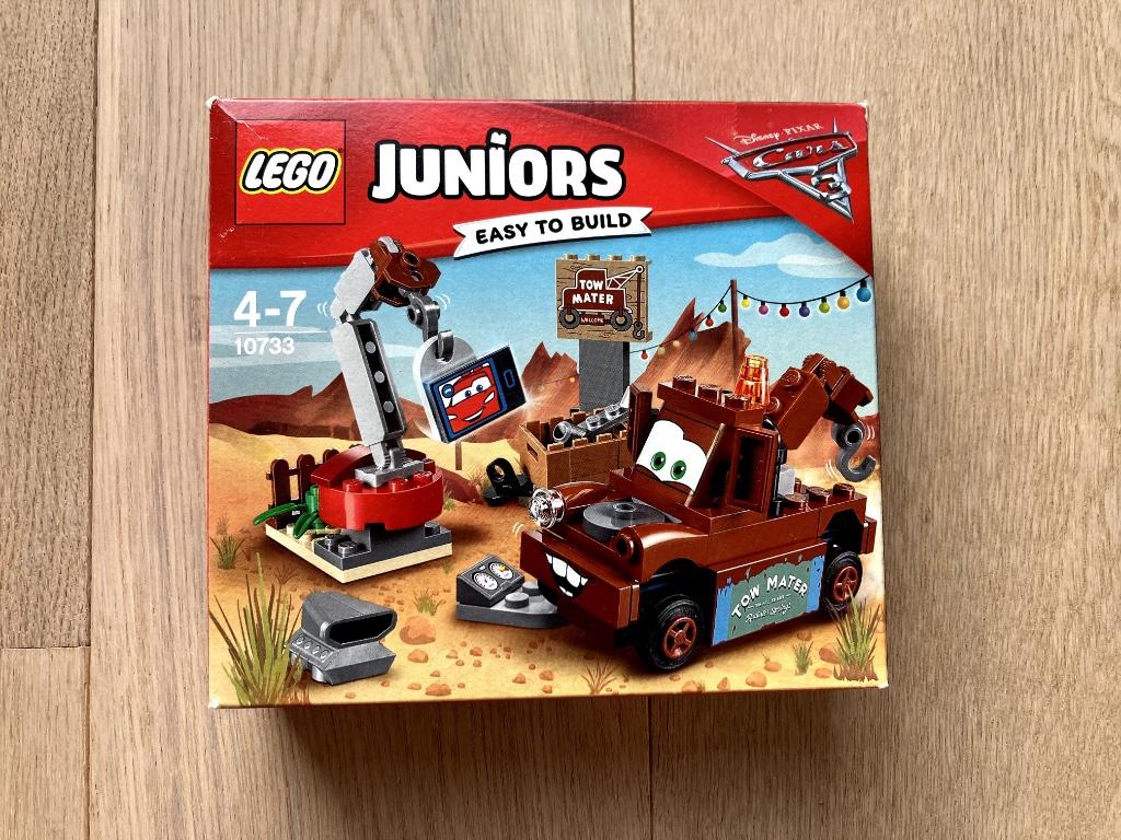 Lego Juniors Cars 10733 Takels sloopterrein, Gebruikt, Lego, Ophalen of Verzenden, Compleet