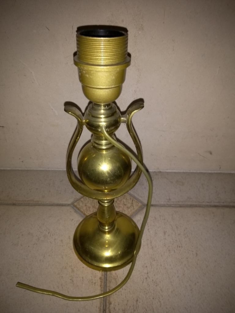 scheepslamp - brons- op voet, Verzamelen, Scheepvaart, Ophalen of Verzenden, Gebruikt