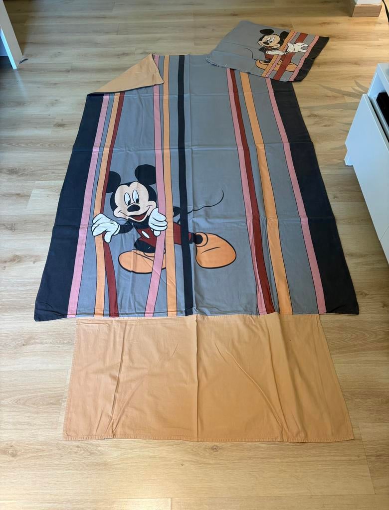 Éénpersoons dekbedovertrek mickey mouse, Ophalen of Verzenden, Zo goed als nieuw, Dekbedovertrek