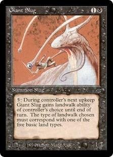 Giant Slug - LEG - MTG - TUSSEN EX EN NM, Ophalen of Verzenden