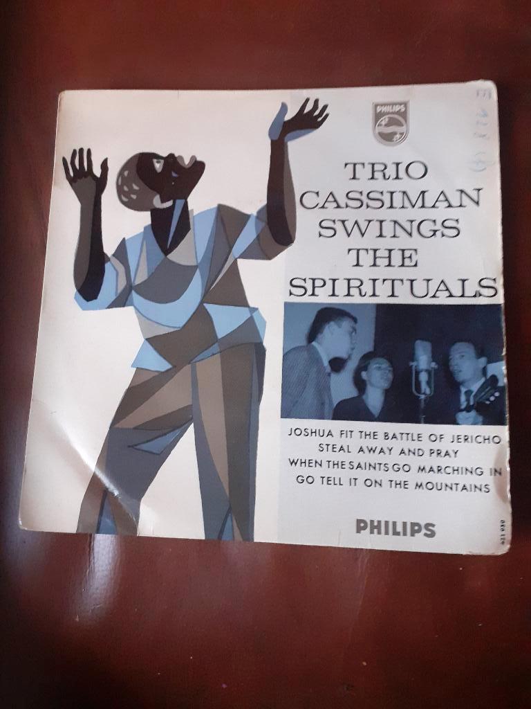 45T EP Trio Cassiman swings the Spirituals (Belpop), Ophalen of Verzenden