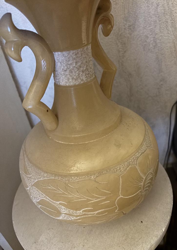 Lampe avec base et socle en marbre, Enlèvement, Comme neuf
