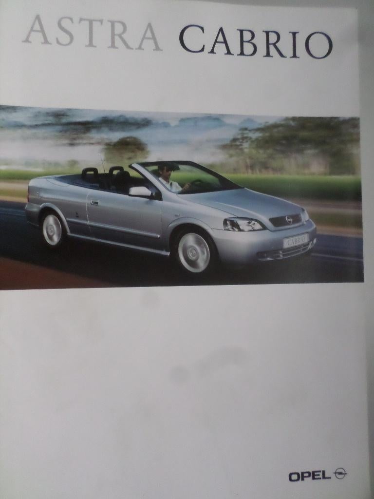 Opel Astra G cabrio 05-2001 brochure, Ophalen of Verzenden, Opel