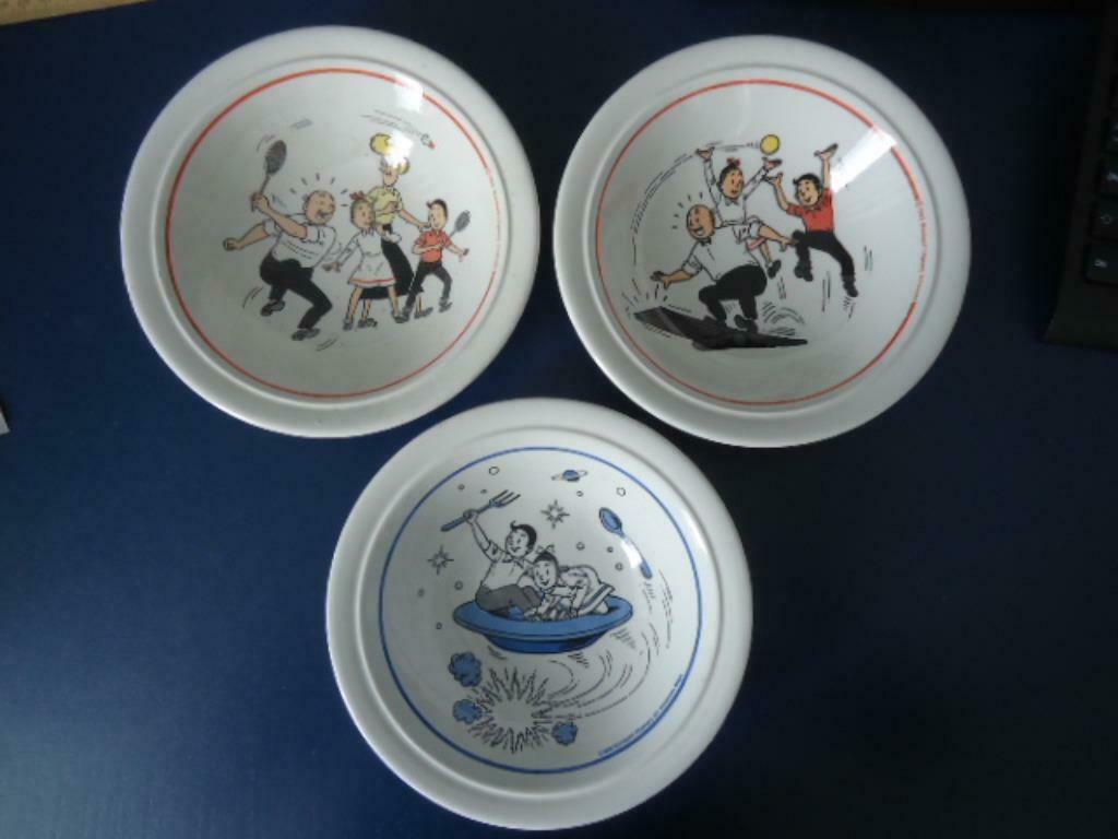 Suske en Wiske, Vandersteen,  5 kommen/ schotels, Verzamelen, Ophalen of Verzenden, Zo goed als nieuw