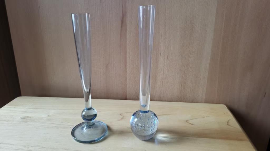 Lot de 2 petits vases en verre (6€ pièce, les 2 pour 10€), Moins de 50 cm, Autres couleurs, Comme neuf, Verre