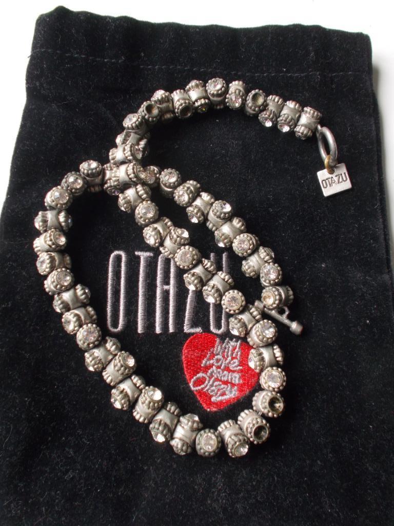 RODRIGO OTAZU tonnetjes collier/halsketting, Enlèvement ou Envoi, Utilisé, Avec cristal