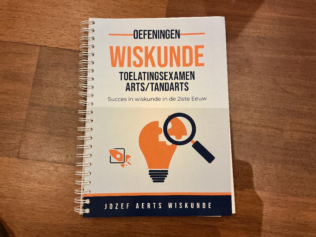 Wiskunde oefeningen voor toelatingsexamen arts, tandarts, Boeken, Niet van toepassing, Nieuw, Ophalen of Verzenden, Jozef Aerts wiskunde