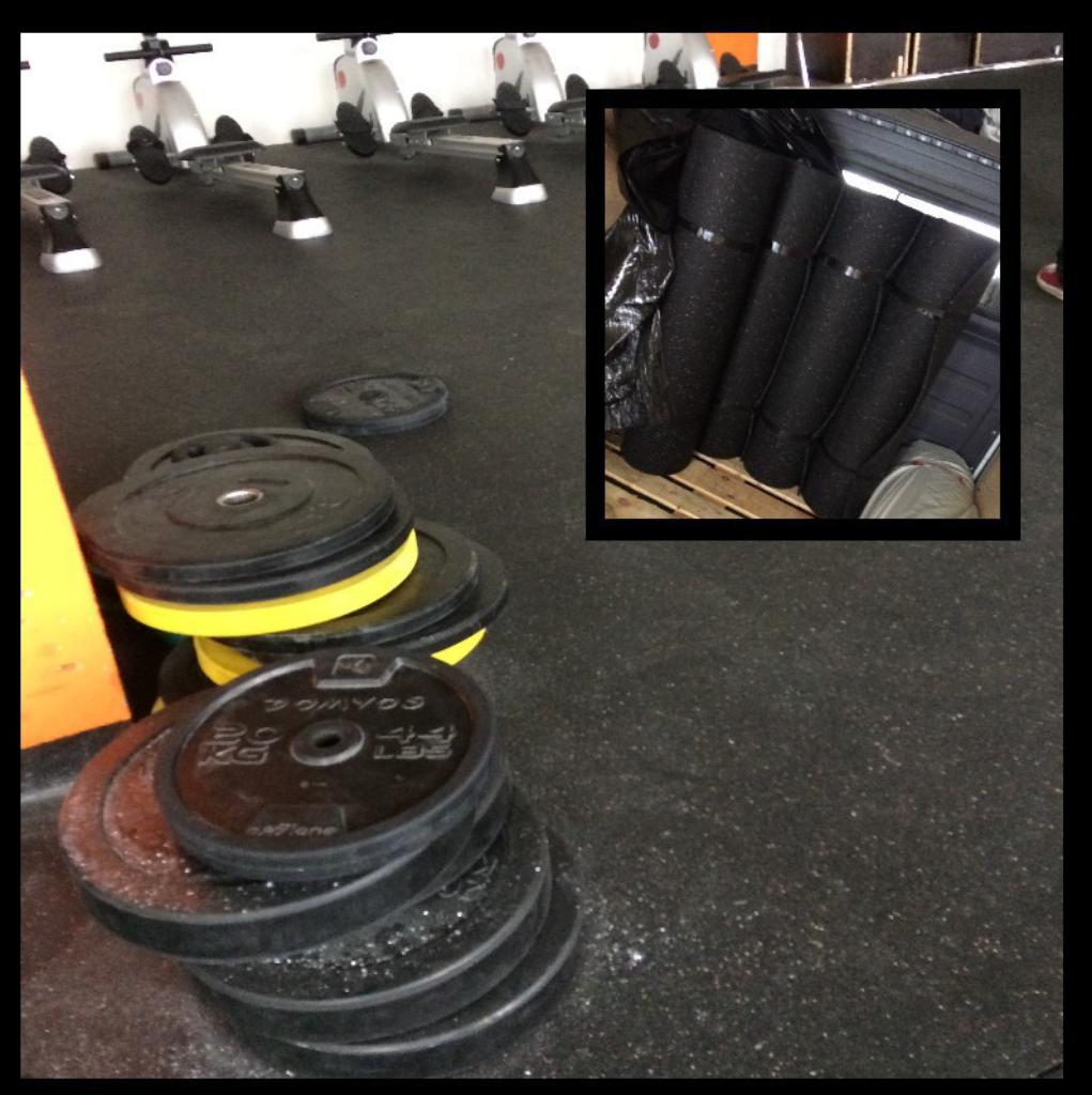Rouleaux caoutchouc sport horses et fitness, Enlèvement ou Envoi, Neuf, Tapis de fitness