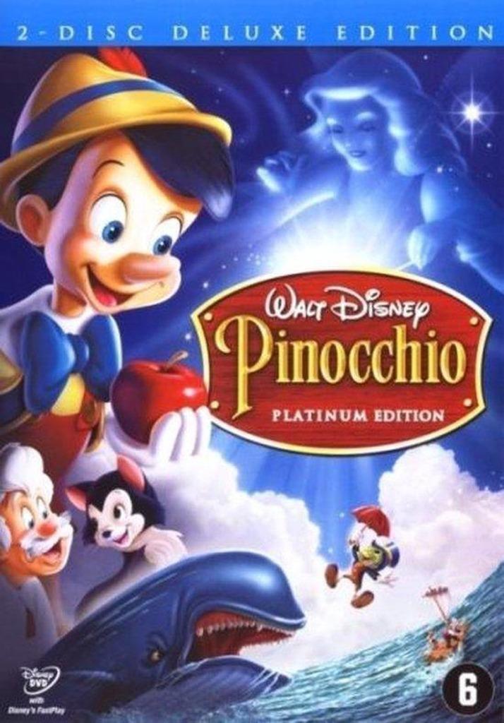 DVD Disney - Pinocchio - Platinum Edition (2DVD) (A), À partir de 6 ans, Dessin animé, Américain, Comme neuf