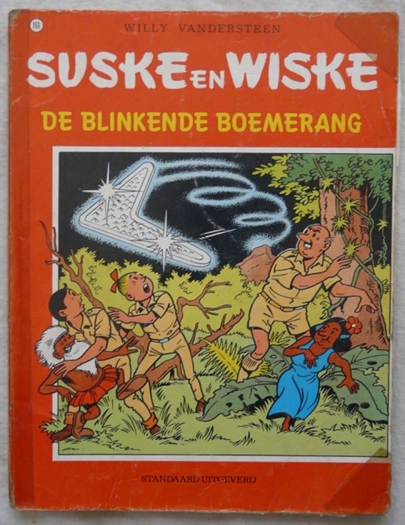 Strip, Suske en Wiske, De Blinkende Boemerang, Nr.161, 1983., Boeken, Stripverhalen, Gelezen, Eén stripboek, Ophalen of Verzenden
