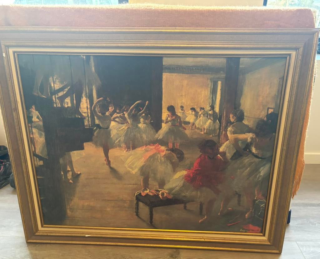 Schilderij Edgar Degas - Balletschool, Antiek en Kunst, Ophalen