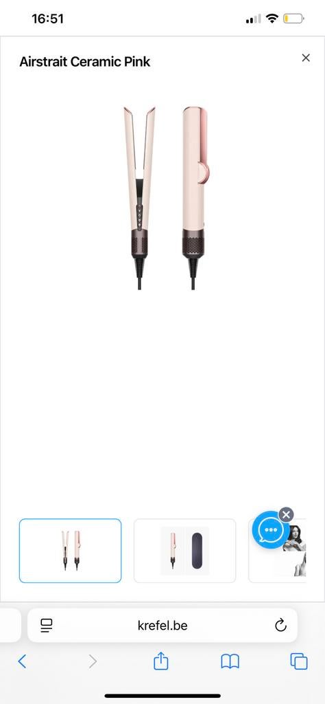 Airstrait Ceramic Pink dyson, Ophalen, Zo goed als nieuw
