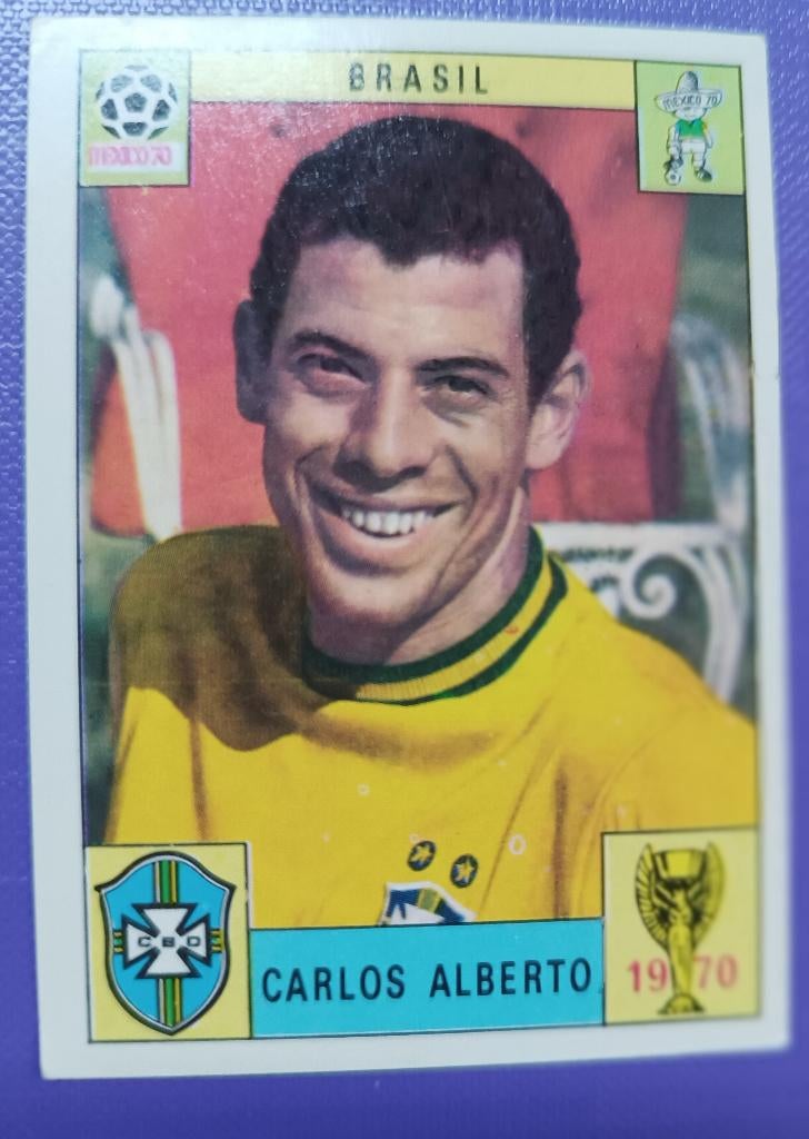 Carte Panini Coupe du monde foot1970 Mexique 70 C. ALBERTO, Envoi