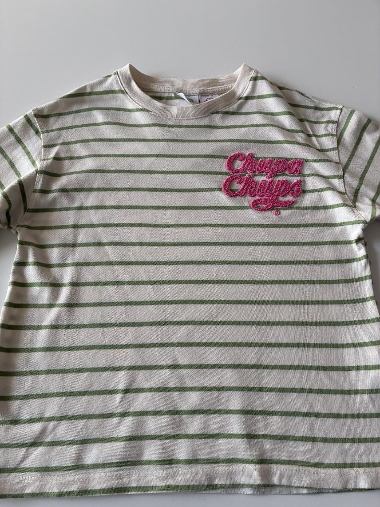 Manches longues rayées blanches et vertes de Chupa Chups, Enlèvement ou Envoi, Chemise ou À manches longues, Comme neuf, Zara