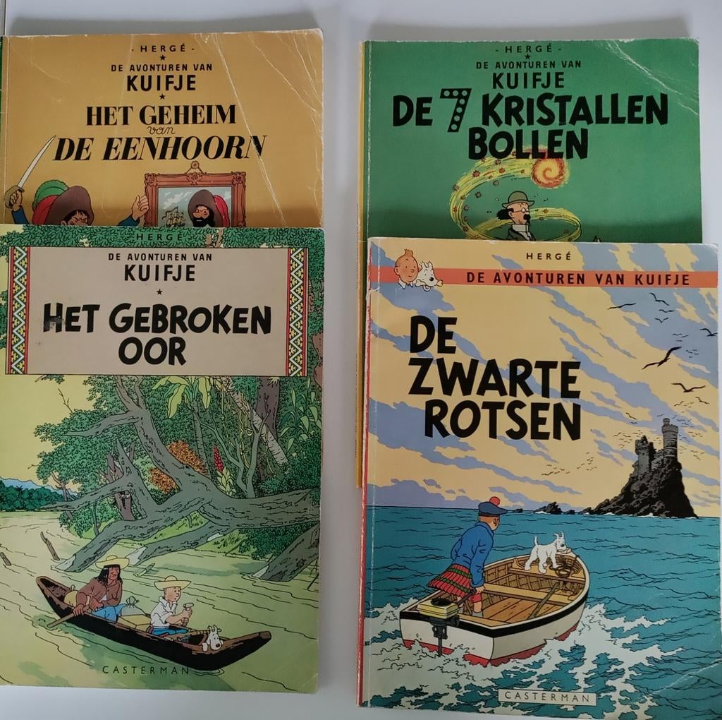 KUIFJE: 4 strips, Plusieurs BD, Enlèvement, Utilisé, Herge