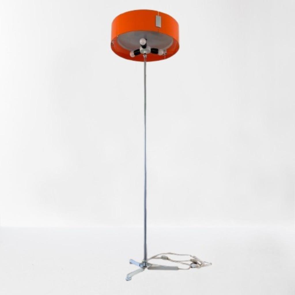 MCM vloerlamp van Gepo Amsterdam, Gebruikt, Space age design, Ophalen of Verzenden, Metaal