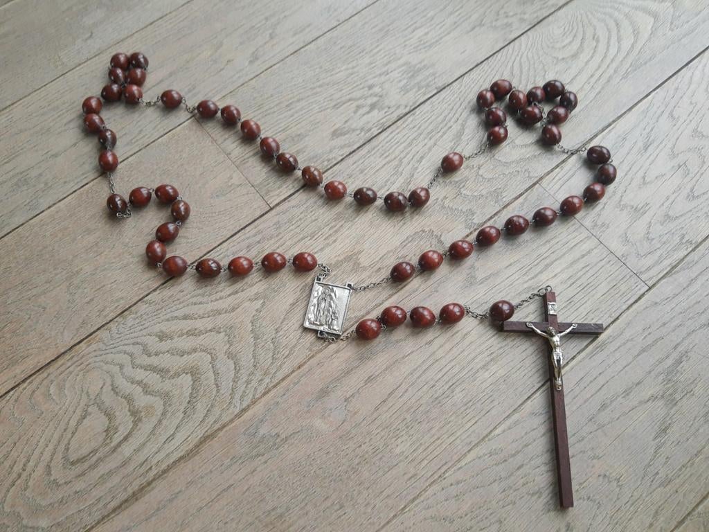 Grote paternoster van Lourdes, Verzamelen, Ophalen of Verzenden, Zo goed als nieuw