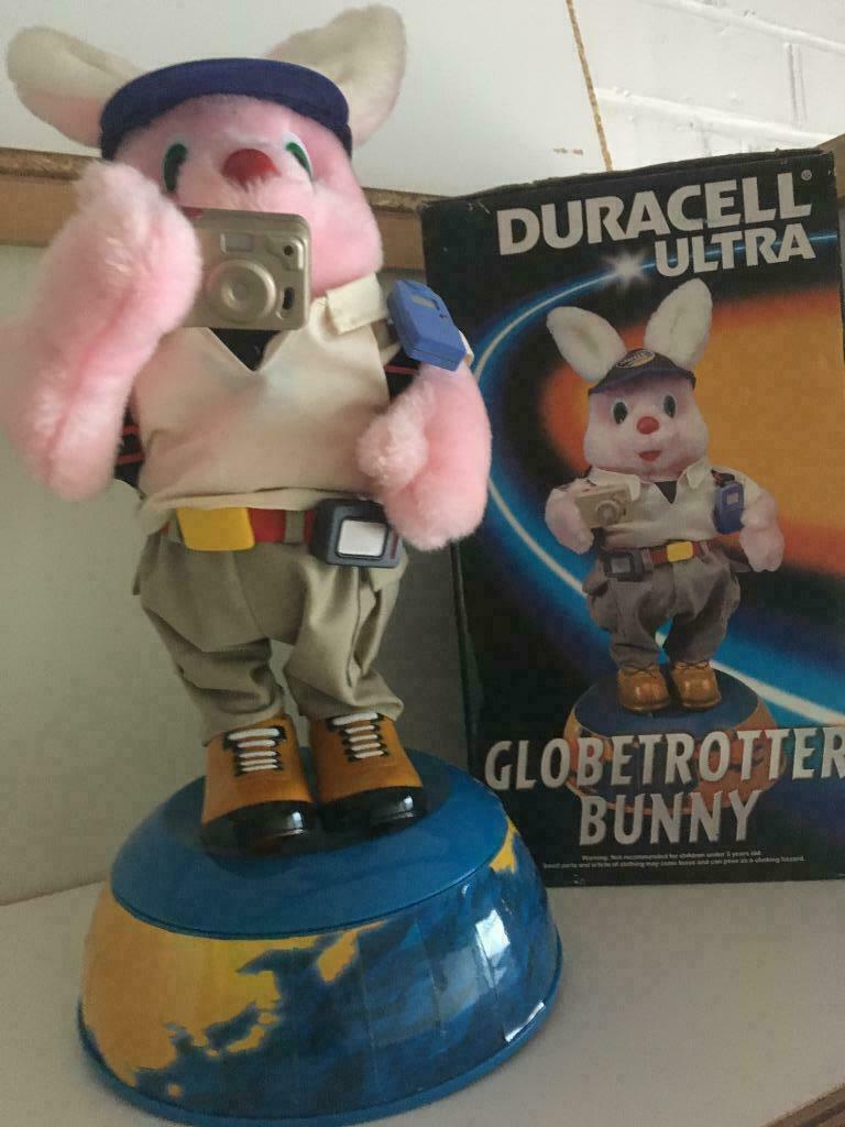 Duracell konijn fotograaf wereldbol draver konijn, Ophalen, Nieuw
