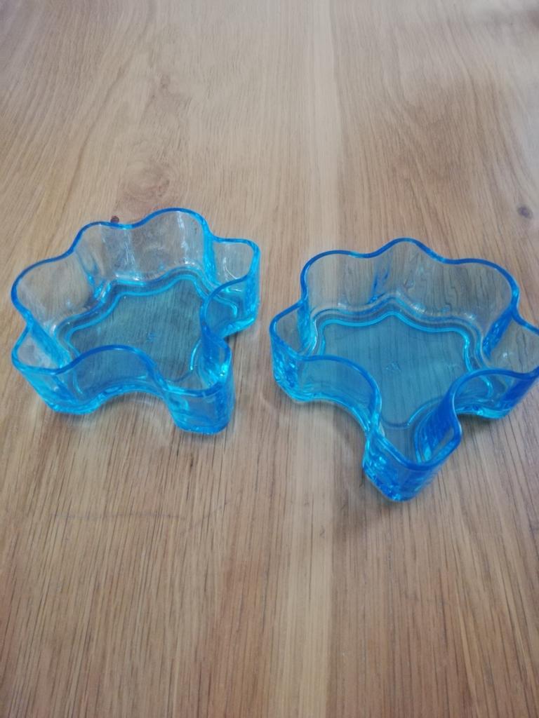 Turkoois glazen kopjes, Huis en Inrichting, Ophalen of Verzenden, Zo goed als nieuw, Glas