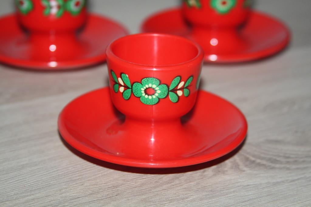 3 originele oude  Emsa eierdopjes , mooie staat., Ophalen of Verzenden, Huis en Inrichting