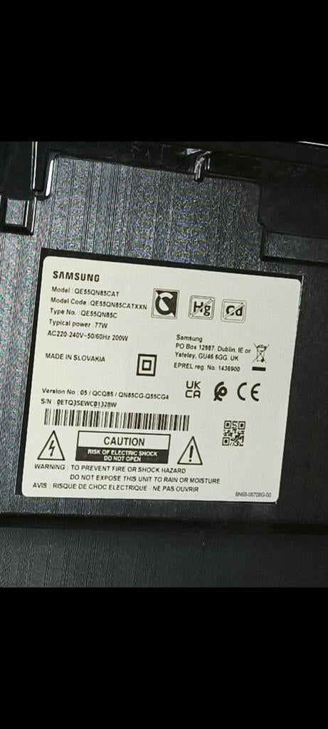 Samsung tv Neo QLED 55 inch nieuw, Ophalen, Zo goed als nieuw