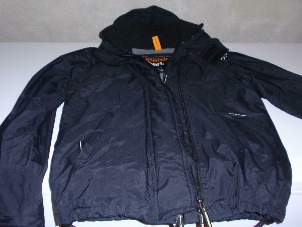Zwarte jas Superdry mt S, Ophalen of Verzenden, Zo goed als nieuw, Overige maten, Superdry