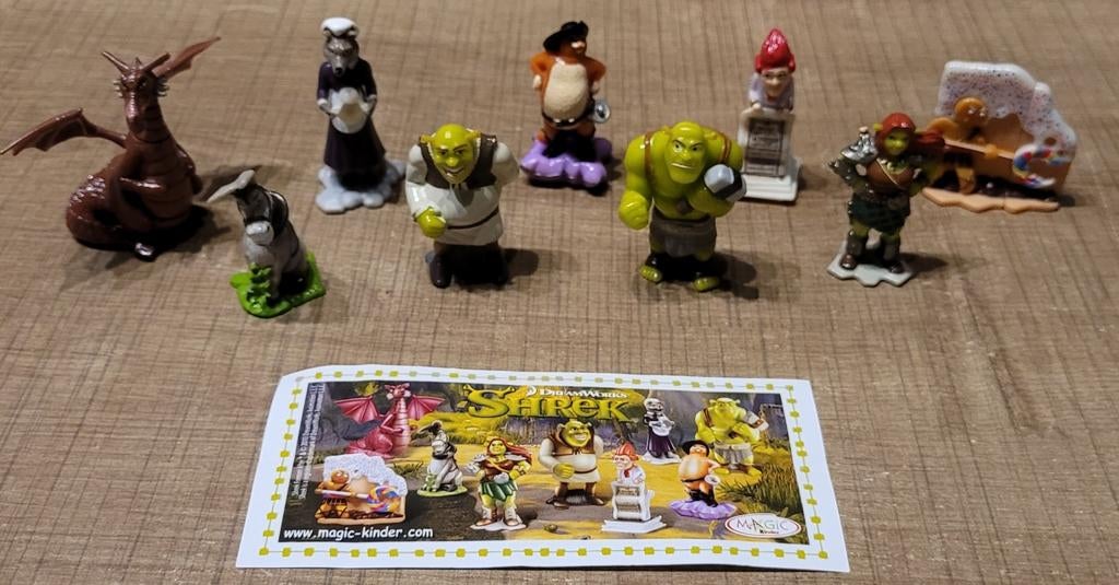 Shrek verzamelreeks: 9 miniatuurfiguurtjes (volledig!), Verzamelen, Poppetjes en Figuurtjes, Ophalen of Verzenden, Zo goed als nieuw