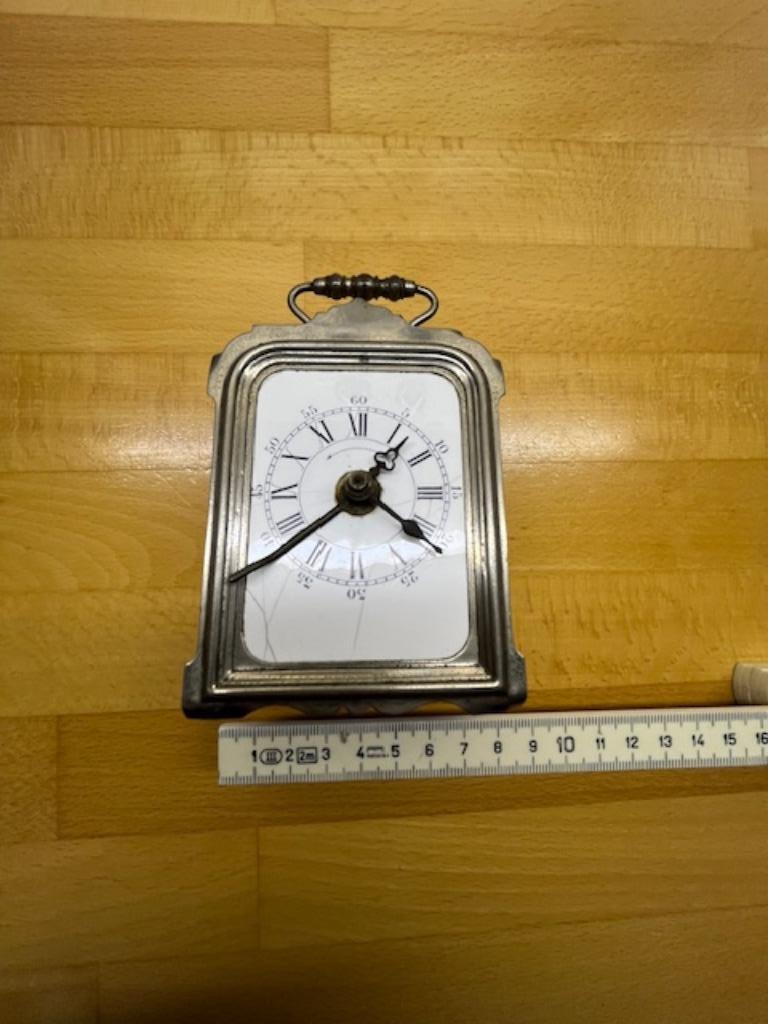 antieke wekker reiswekker, Antiek en Kunst, Antiek | Klokken, Ophalen of Verzenden