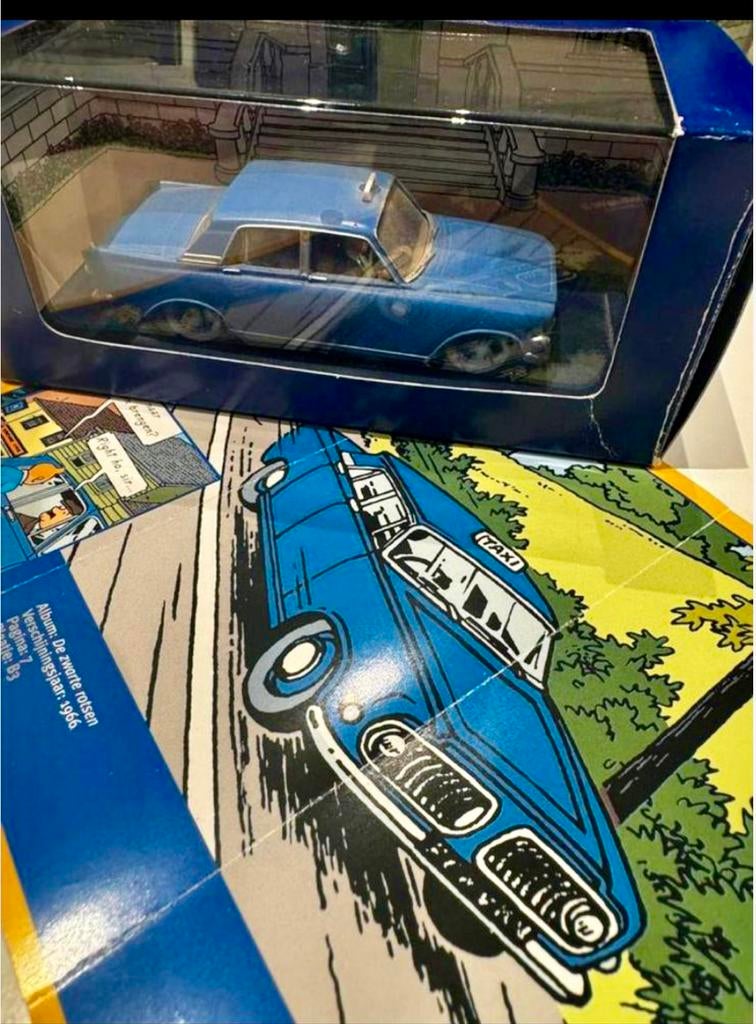Kuifje auto 1/43 de ford zephir taxi uit zwarte rotsen, Verzamelen, Ophalen of Verzenden, Kuifje, Zo goed als nieuw
