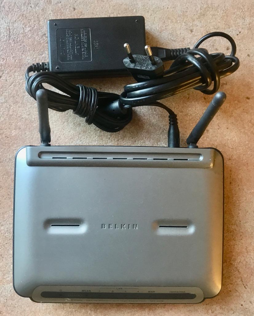 Routeur Belkin F5D7231-4, Enlèvement ou Envoi, Utilisé, Routeur, Belkin