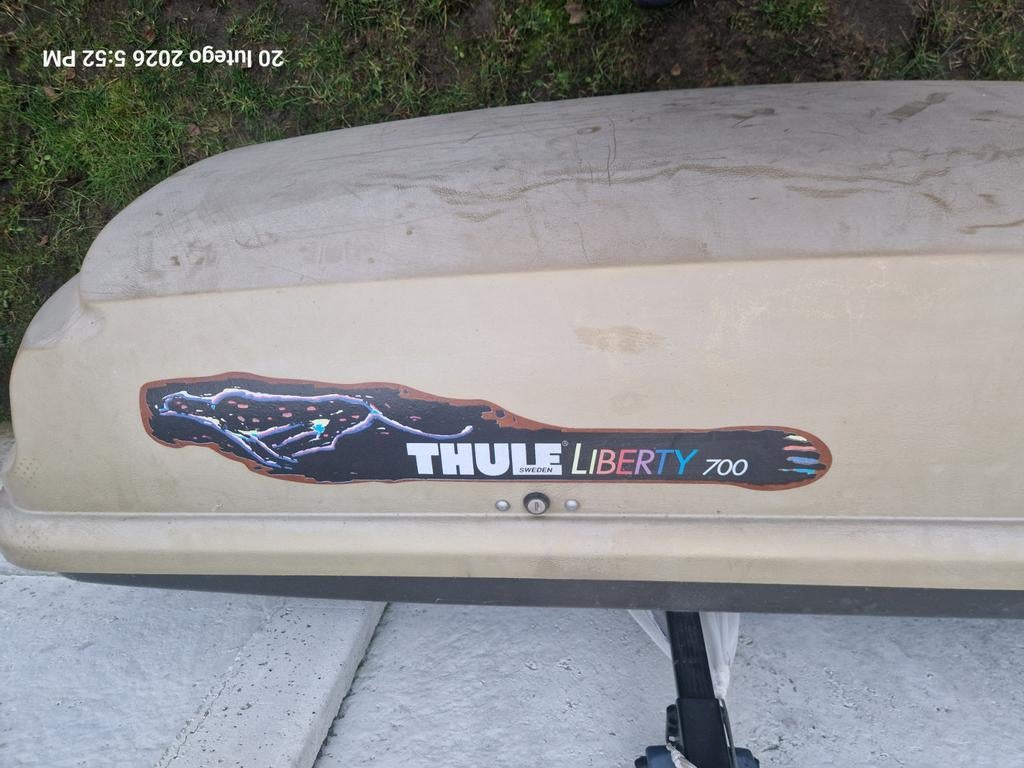 Dakkoffer Thule Liberty 700, Autos : Divers, Coffres de toit, Enlèvement