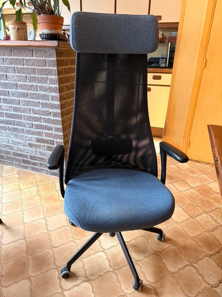 Bureaustoel ikea Jarvfjallet, Enlèvement, Utilisé, Bleu, Chaise de bureau