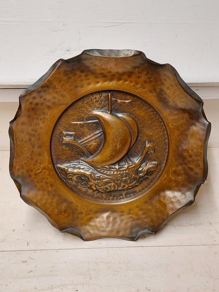 Assiette décorative en cuivre, Enlèvement ou Envoi