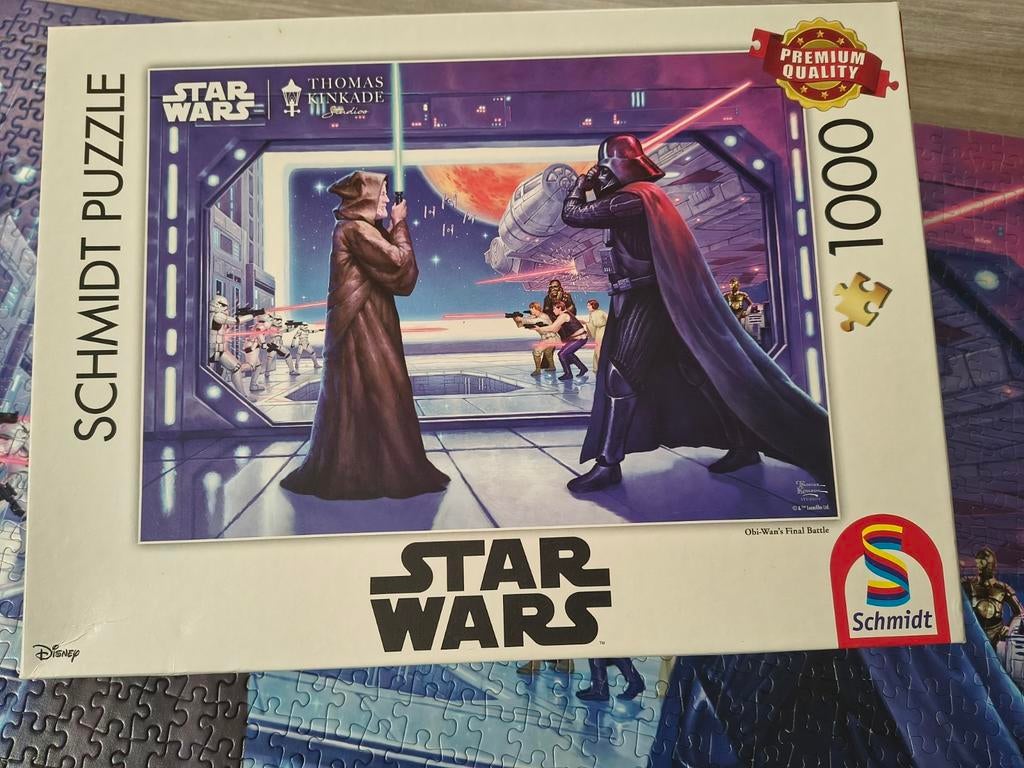 Puzzel star wars , 1000 stuks, Ophalen of Verzenden, 500 t/m 1500 stukjes, Gebruikt, Legpuzzel