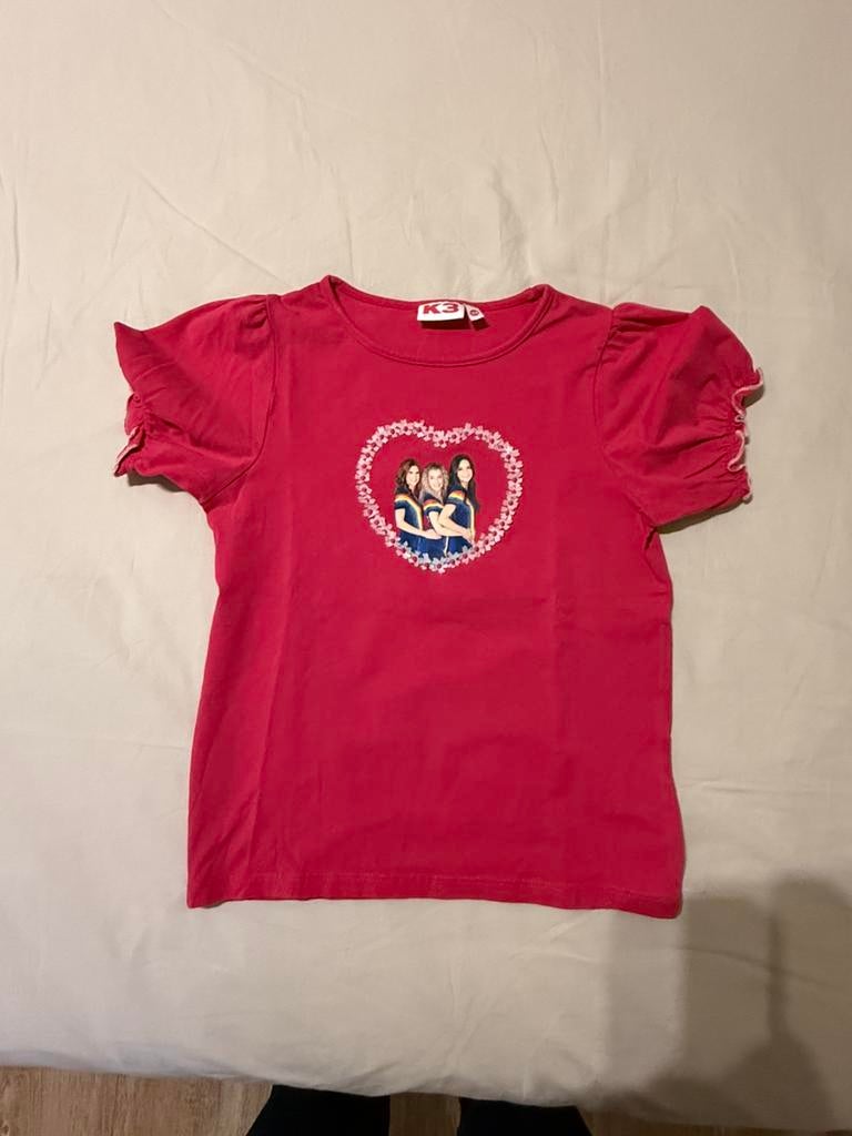Mooie K3 t-shirt maat 128, Enlèvement, Comme neuf