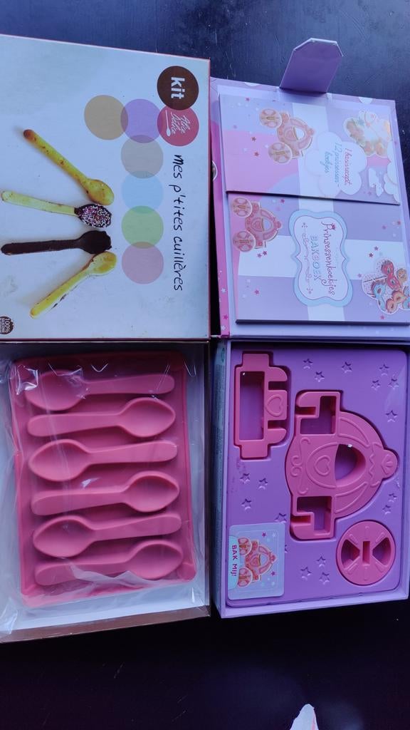 Prinsessen 3-d basket en lepeltjes bakvorm of chocoladevorm, Hobby en Vrije tijd, Ophalen of Verzenden, Nieuw