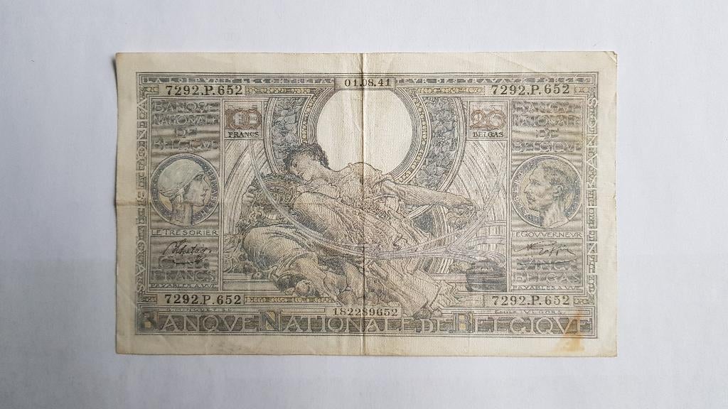 Belgique - billet 100fr - 20 Belgas, Enlèvement ou Envoi, Billets en vrac