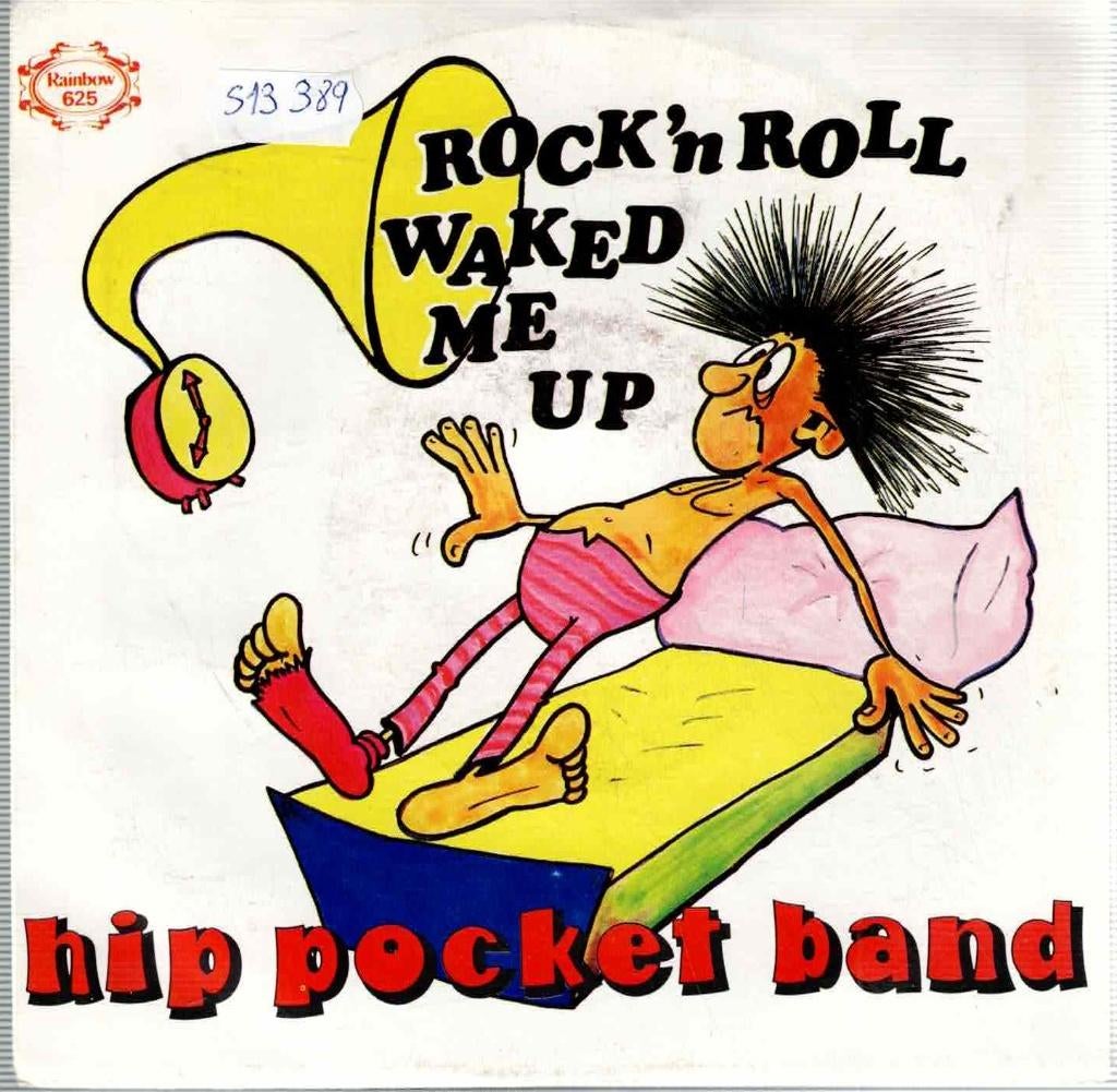 Vinyl, 7"   -   Hip Pocket Band – Rock 'N Roll Waked Me Up, Enlèvement ou Envoi, Autres formats