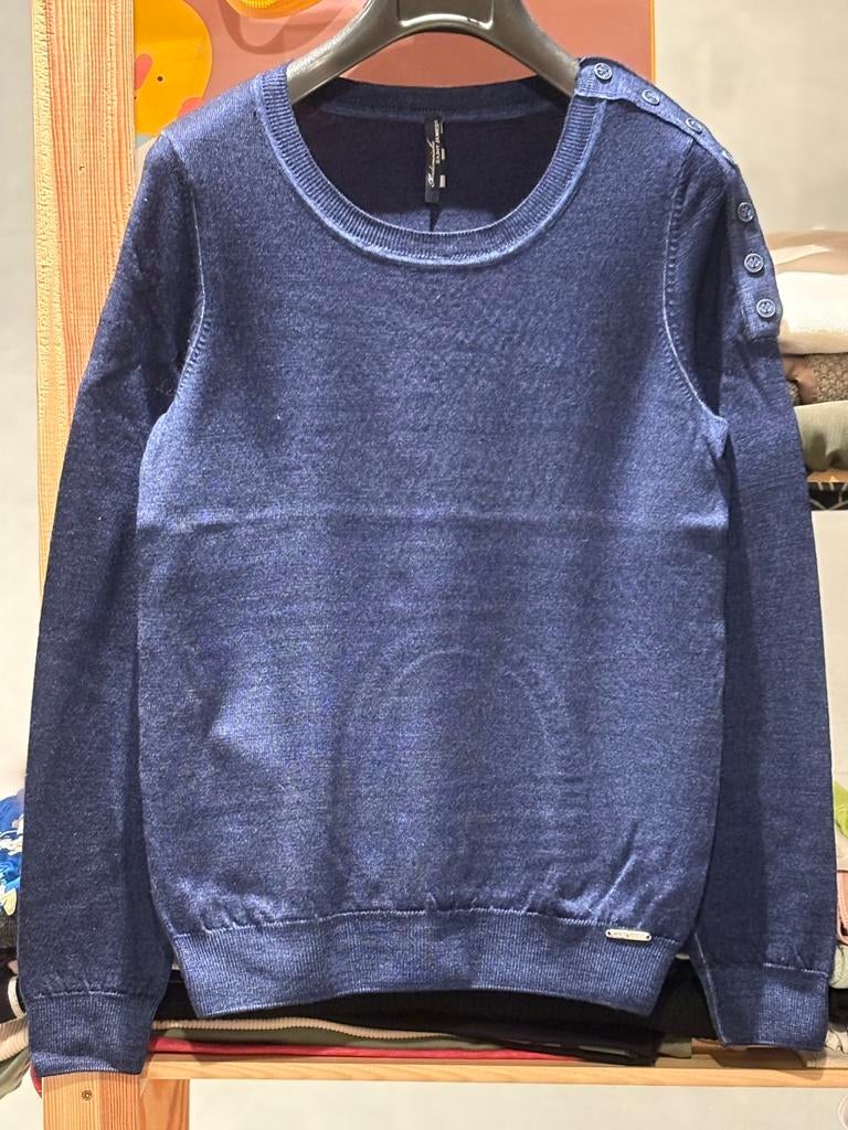 Pull bleu de la marque Saint James (36)., Saint James, Taille 36 (S), Comme neuf, Enlèvement