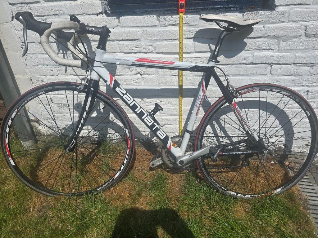 Koersfiets zannata z20 + cycleops, Heren, Zo goed als nieuw, 57 tot 61 cm, Ophalen