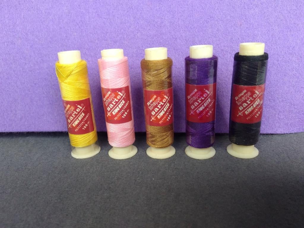 lot de 5 « Sartel Tergal King Size 100m », Hobby & Loisirs créatifs, Couture & Fournitures, Neuf, Fil ou Aiguille(s), Enlèvement ou Envoi