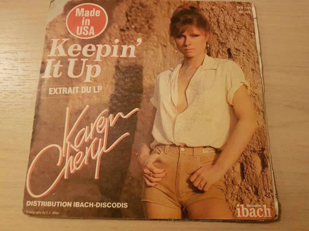 Disque vinyl 45 tours karen cheryl, Enlèvement ou Envoi, Comme neuf