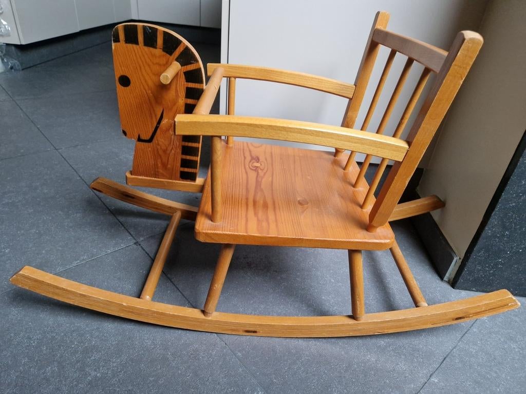 Houten schommelpaard - in goede staat, Kinderen en Baby's, Speelgoed | Houten speelgoed, Ophalen, Gebruikt