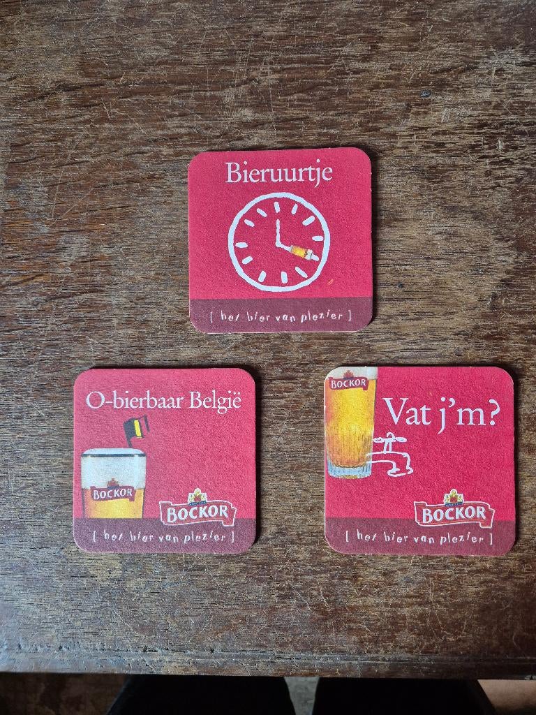 Sous bock Bockor (modèle 2), Verzamelen, Ophalen of Verzenden, Gebruikt, Viltje(s), Overige merken