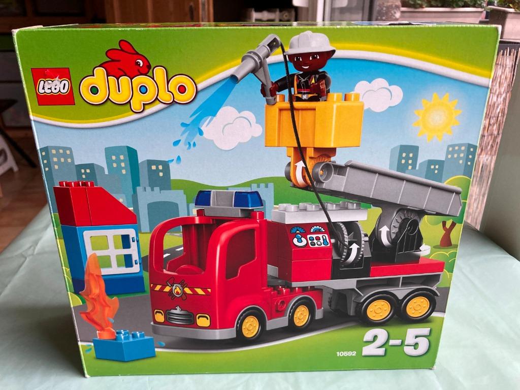 Lego Duplo Brandweertruck 10592, Ophalen, Gebruikt, Complete set, Duplo